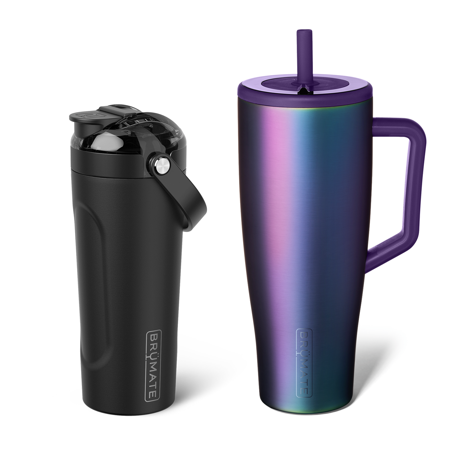 Shake + Glow Bundle | Dark Aura & Matte Black | 40oz/25oz C7 image 1