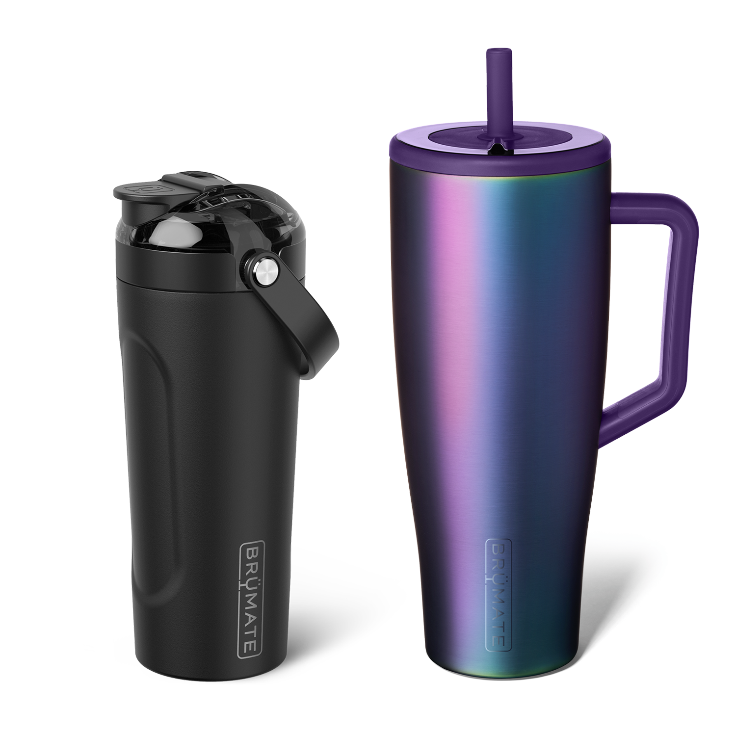 Shake + Glow Bundle | Dark Aura & Matte Black | 40oz/25oz C7 image 1