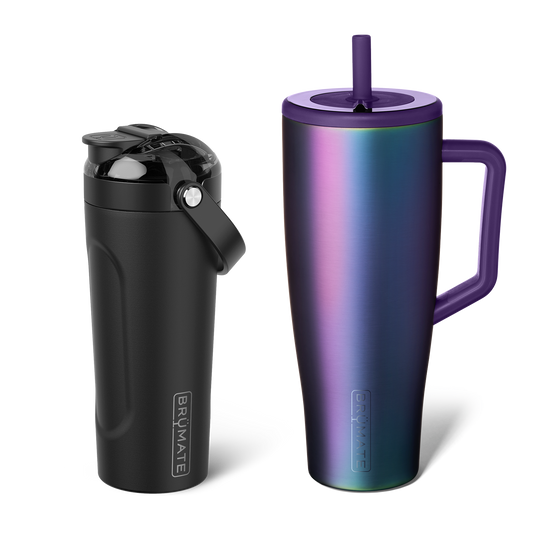 Shake + Glow Bundle | Dark Aura & Matte Black | 40oz/25oz C7 image 1