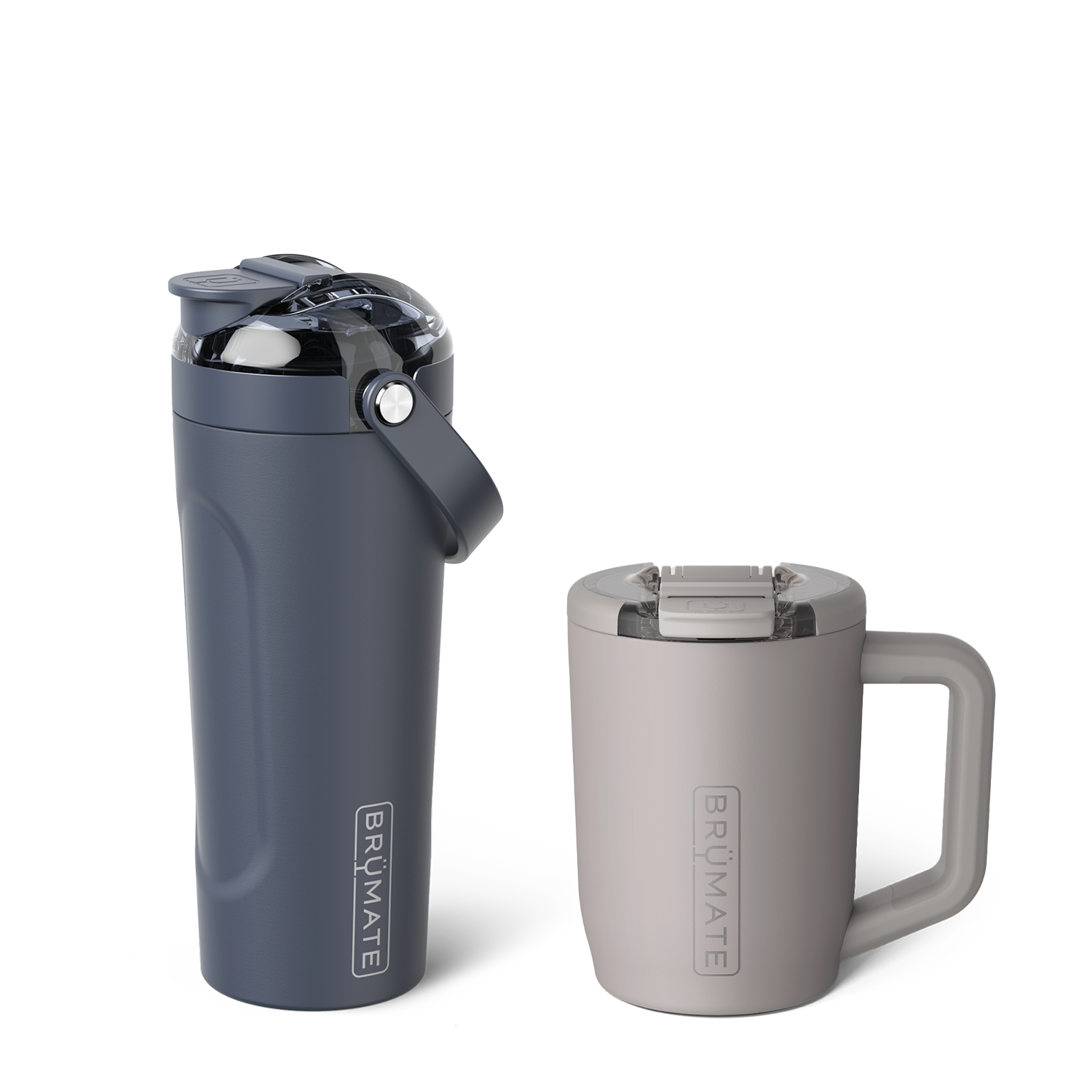 Hydrate + Caffeinate Bundle | Mocha & Nightfall Blue | 15oz/25oz O3 image 1