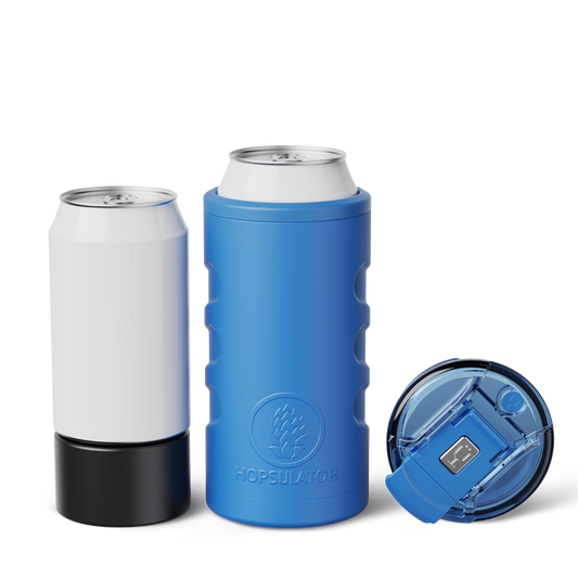 Retro Hopsulator Trio | Matte Azure | 12/16oz Standard Cans S7 image 1