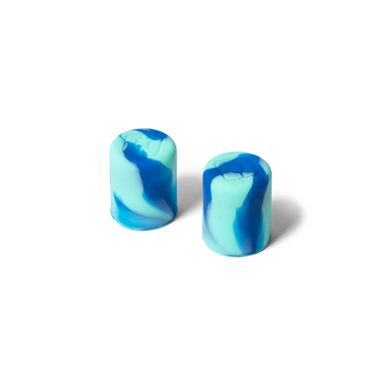 Magnetic Straw Cover | Ocean Swirl | 2-Pack D1 image 1