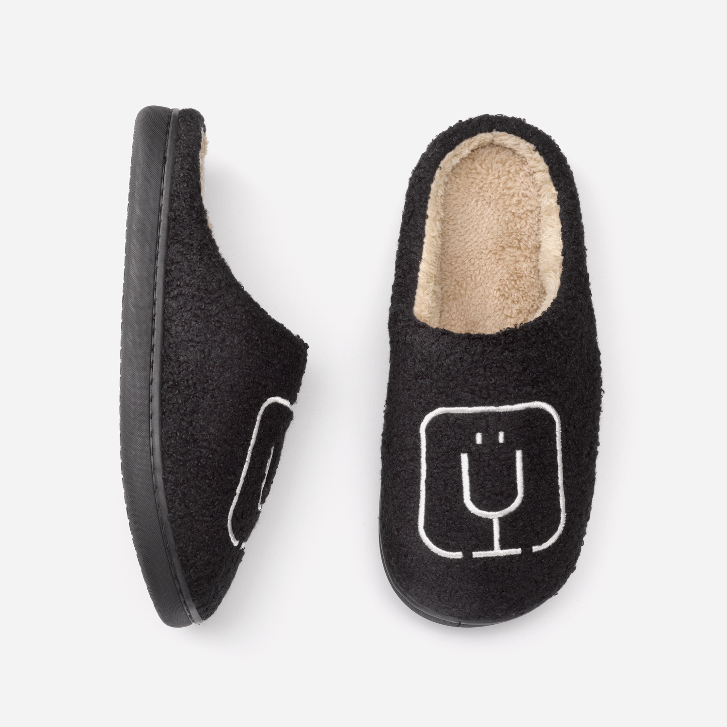 BrüMate Fuzzy Slippers | Black V4 image 2