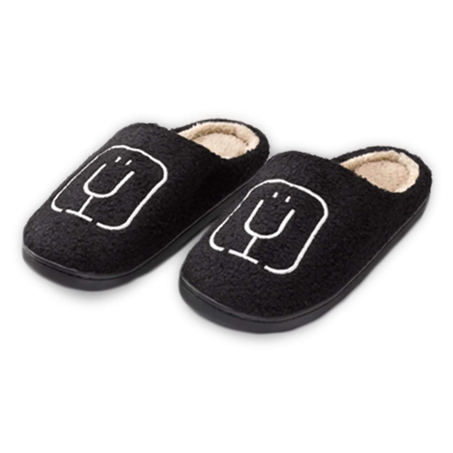 BrüMate Fuzzy Slippers | Black V4 image 1