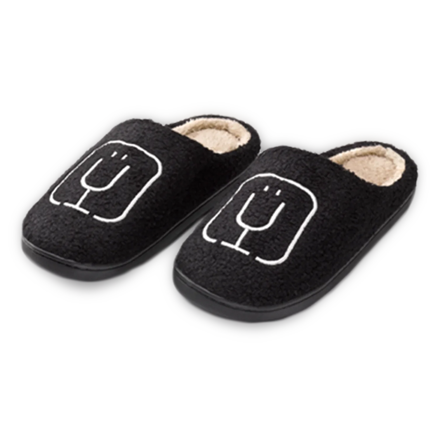 BrüMate Fuzzy Slippers | Black V4 image 1